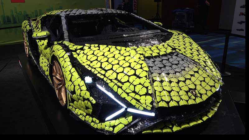 🚗 2023 Canadian International Autoshow. $3.5M USD LEGO® TECHNIC Lamborghini Sian Supercar